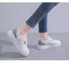 Imagem do Tênis de plataforma casual feminino, combina com tudo, tênis esportivo, corrida, academia, designer, sapatilhas, novo, primavera, 2022