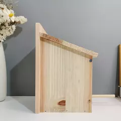 Birdhouse exterior madeira inovadora, Natural Breeding Box, DIY na internet