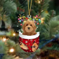 1 pçs enfeites de natal pendurado decoração presente bonito cão natal família pendurado árvore dos desenhos animados produto pingente personalizar h0o1 - comprar online