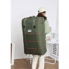 Mala Oxford Dobrável Expansível Unisex, Bagagem Portátil com Rodas, Mala de Rolamento, Transportador Aéreo, Bolsa de Viagem, Novo - loja online
