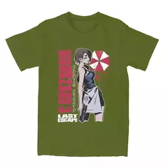 Camiseta de manga curta masculina de gola redonda 100% algodão, camisetas vintage, Biohazard 3, Jill Valentine - comprar online