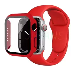 Caixa de vidro e pulseira para Apple Watch, Apple Watch Band, Protetores de Tela, iWatch Series 8, 7, 6, SE, 5, 4, 42mm, 44mm, 41mm, 40 milímetros, 38 milímetros, 45 milímetros, 49 milímetros - Wolf Magazine