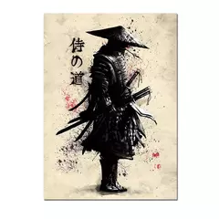 Japonês Samurai Canvas Pintura Wall Art, Cartazes e Impressões de Personagem, Decoração para Casa, Imagem para Sala, Quarto Estética - loja online
