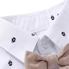 Recém-nascido Bebê Menino Vestuário Terno, Bonito Romper Bow Set, Aniversário Festival Presente, Macacão Chapéu, Criança Meninos, Vestido De Roupa De Casamento, Quente - comprar online