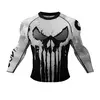 Manga comprida Surf Camisa com Silicone, Fitness Wear, Compressão Fitness Wear, Praia Swimwear, Proteção UV, Rash Guard, Novos Produtos de Natação