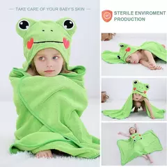 MICHLEY-toalhas de banho com capuz para criança, roupão macio, cobertor swaddle de sono quente, chuveiro para meninos e meninas, recém-nascido 0-9T - Wolf Magazine