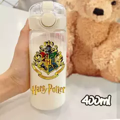 Harry potter palha copo de água 600/400ml crianças beber portátil plástico transparente grande capacidade esporte garrafa de água presentes na internet