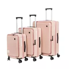 Bagagem multifunções com casca dura para viagens, mala de viagem para PC, carrinho com abertura frontal, novo, 20 in, 24 in, 28 in