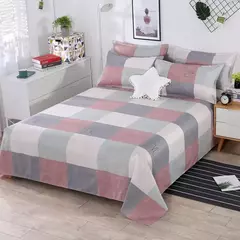 Home Textile Conjunto de lençóis com fronhas, cama plana, Lovers Room, Material de algodão, 3pcs - comprar online