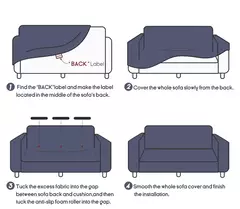 Capa de sofá Jacquard grosso para sala de estar, elástico, tudo incluído, capa de sofá, Stretch, em forma de L, sofá de canto Slipcovers, 1, 2, 3, 4 lugares - comprar online