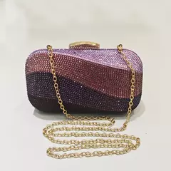 Bolsa de ombro strass cristal brilhante de luxo para mulheres, mini bolsa para festa de casamento, corrente, bolsa noite, banquete, moda senhora - comprar online