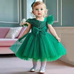 Vestidos de lantejoulas princesa feminina, vestido de batismo, festa de casamento infantil, Natal, vestido novo de luxo, 2022 na internet