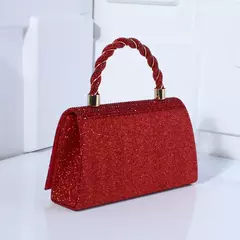 Bolsa leve bordada para mulheres, bolsa de luxo com corrente de sling, sensação alta, vestido de festa de casamento na internet