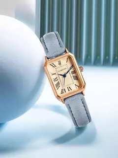 Relógios casuais com mostrador digital para mulheres, pulseira de couro quadrada relógio elegante relógio de pulso de quartzo presente retrô - Wolf Magazine