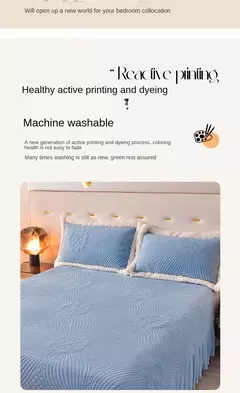 Colcha de casal luxuosa cama de verão 150 nova cor sólida reversível colcha e fronha leite velo coreano capa de cama algodão na internet