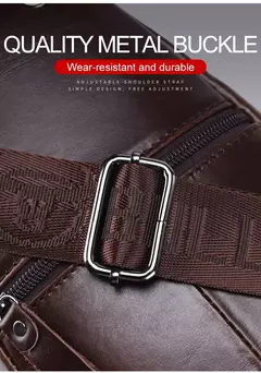 BULLCAPTAIN-Bolsa de Peito de Couro Masculina, Grande Capacidade, Bolsa Mensageiro Casual, Classic, XB 127, Latest, 2023 - comprar online