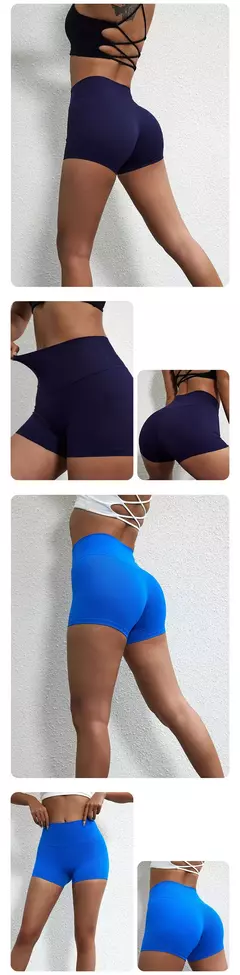 Shorts de treino para mulheres, ioga, leggings de fitness, roupas esportivas, calças justas curtas, push up, corrida, academia, 4,5 pol, 2024