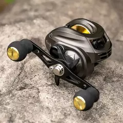 Carretel de arremesso com rolamento de metal, roda de gotas de água de alumínio, linha anti-explosão 7.2:1, alta relação de velocidade de rotação, equipamento de pesca