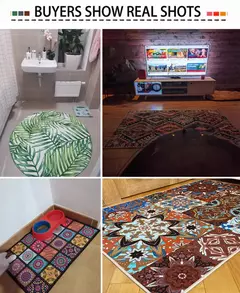 3d impressão gamer controlador padrão sala de estar tapetes antiderrapante cas - comprar online