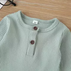 Macacão de algodão manga comprida para bebê recém-nascido, macacão para meninos e meninas, macacão playsuit, roupas infantis, outono - comprar online