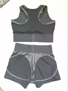 Sportswear Malha Transparente para Mulheres, Shorts Sexy Booty, Roupas de Yoga, Sutiã Esportivo, Shorts de Ciclismo, Terno de Fitness, Preto, Atacado, 2024 - comprar online