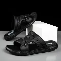 Sandália macia masculina, chinelos de luxo, chinelos de sala de estar masculino, sapatos para passear em casa, adulto, 2024 - Wolf Magazine