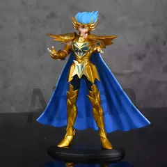 Imagem do Aixlan 8 pçs saint seiya figura kanon hyoga 18cm ouro saint pvc figura de ação amine brinquedo presente aniversário estatueta ollectible