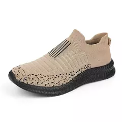 Tênis masculinos confortáveis de malha leve, sapatos de caminhada respiráveis, mocassins casuais, plus size, 49 - Wolf Magazine