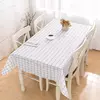 Toalha de mesa padrão xadrez para festa, impermeável, Oilproof, preto e branco, Cobertura de mesa xadrez, piquenique ao ar livre, 137x90cm, 1pc