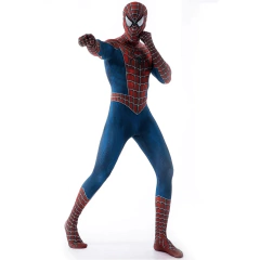 Fantasia de homem-aranha de luxo para adultos fantasia de super-herói para homens fantasia de Halloween masculina na internet