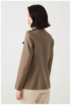 Jaqueta de lã australiana feminina, roupa luxuosa, casacos femininos, roupa de alta qualidade, K2540W, 50% - Wolf Magazine