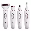 Depilador elétrico indolor para mulheres, biquíni, sobrancelha, nariz, senhora aparador, remoção facial do cabelo, cara, corpo, Shaver fêmea, Depilator, 4 em 1