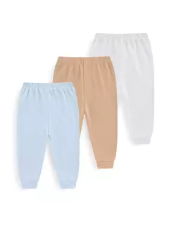 Unisex cor sólida algodão calças set, bebê recém-nascido, infantil criança calças, 3 pcs por lote - loja online