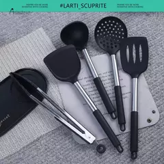 Utensílios De Cozinha De Silicone, Espátula, Turner, Resistente ao calor, Colher de sopa, Pá de coador de massas, 1 pacote, Acessórios de cozinha - Wolf Magazine