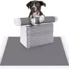 Fraldas absorventes para cães, 100/50/40/20 peças, descartáveis, treinamento de cachorros, almofadas de xixi, secagem rápida, superfície de carvão de bambu, almofada limpa