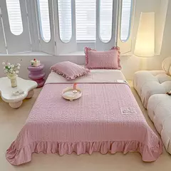 Colchas de verão de cor sólida para cama de casamento 150 coreano queensize colcha e fronha nova classe a capas de cama de casal sofá - Wolf Magazine