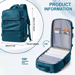 Mochila de viagem para mulheres, Mochila para laptop TSA, voo aprovado, mochila casual para semana