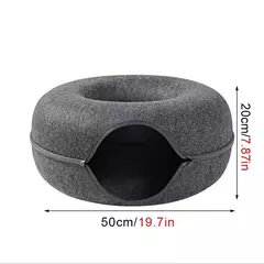 Donut Pet Tunnel House, Cama do gato, Brinquedos interativos, Equipamento esportivo gatinho, Brinquedo do treinamento do gato - comprar online