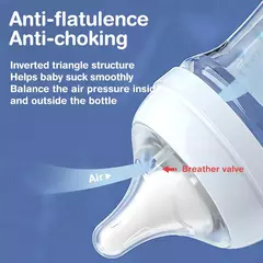 Imagem do Mamadeiras de leite antiflatulência recém-nascidas, Mamadeira, Vidro, Sem BPA, 90ml, 160ml, 1pc