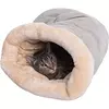 Saco de dormir para gatos, outono e inverno, semi-fechado, ninho para gatos, quente, pequeno e médio, pode ser desmontado e lavado