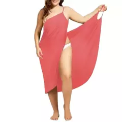 Vestido de praia monocromático feminino, cobertura sexy de biquíni, roupa de banho, maiô, roupa de verão na internet