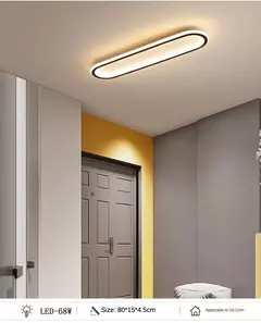 Modern Nordic LED teto lustre, Luzes de teto simples, Sala de estar, Sala de jan - comprar online
