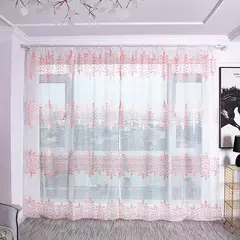 Tule Floral em Cortinas Puras, Tratamento Janela, Painel Persianas, Sala de estar, Quarto, Cozinha, Sombra, Roxo, Peônia - Wolf Magazine