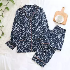 Pijama de manga comprida para senhoras, pijamas, pijamas femininos, 100% viscose, plus size, 3XL, novo para primavera e verão - comprar online