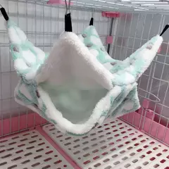 Imagem do Hamster esconderijo gaiola impressão velo cobaia açúcar planador cama de dormir roedor rede rato pequena casa animais suprimentos