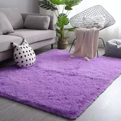 Tapete De Lã De Seda Tie-Dye Tapete De Quarto Espessado Cabelo Comprido Cobertor De Cama De Janela, Simples Ins Vento, Cor sólida, Sala De Estar, Atacado - Wolf Magazine