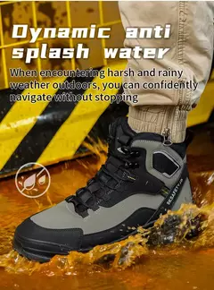 Sapatos de segurança leves impermeáveis masculinos, sapatilha à prova de perfurações, sapato de aço, botas indestrutíveis - Wolf Magazine