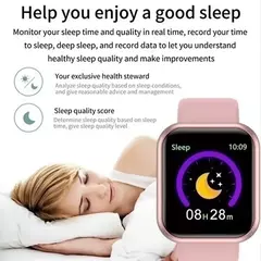 Relógio inteligente multifuncional para homens e mulheres, telefone conectado bluetooth, música, pulseira de esportes fitness, monitor de sono, smartwatch y68, d20 - comprar online