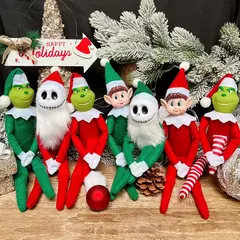 Natal elfo boneca nova estante fada boneca artesanal monstro brinquedo de pelúcia presentes de natal 2025 ano novo festa de natal decoração do quarto