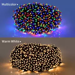 Imagem do Decorativa LED String Fairy Lights, Lâmpada de férias ao ar livre, Guirlanda para árvore de Natal, Decoração de casamento, 50m, 100m, 110V, 220V